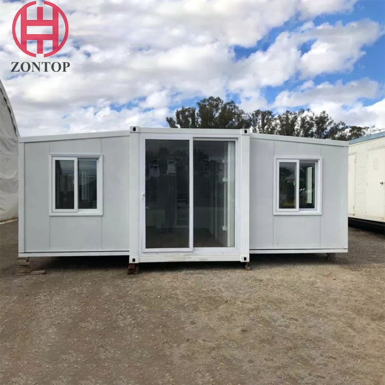 Zontop New Design 3 Bedroom Modern Light Steel Prefab Modular Expandable 40FT Container House