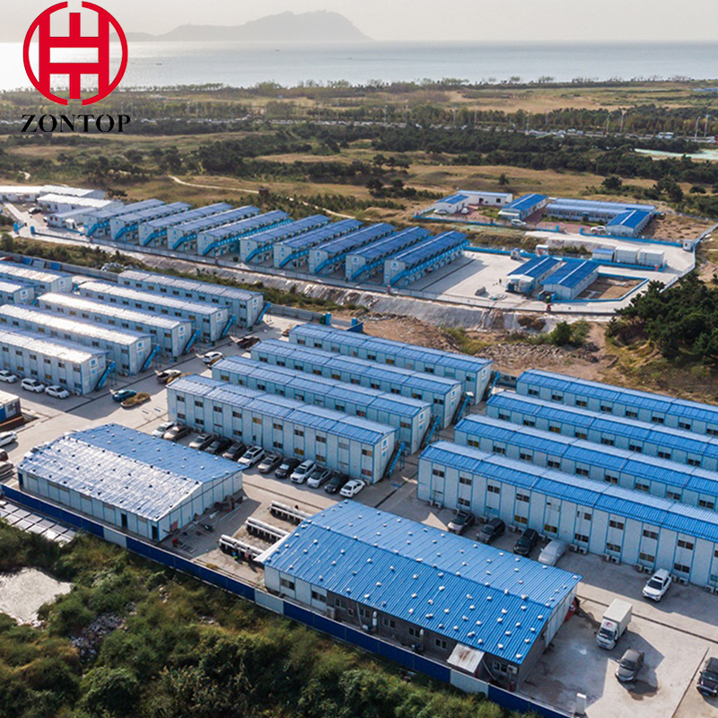 Factory Supply Light Steel Structure Temporary Accommodation Camp Prefabricated K House