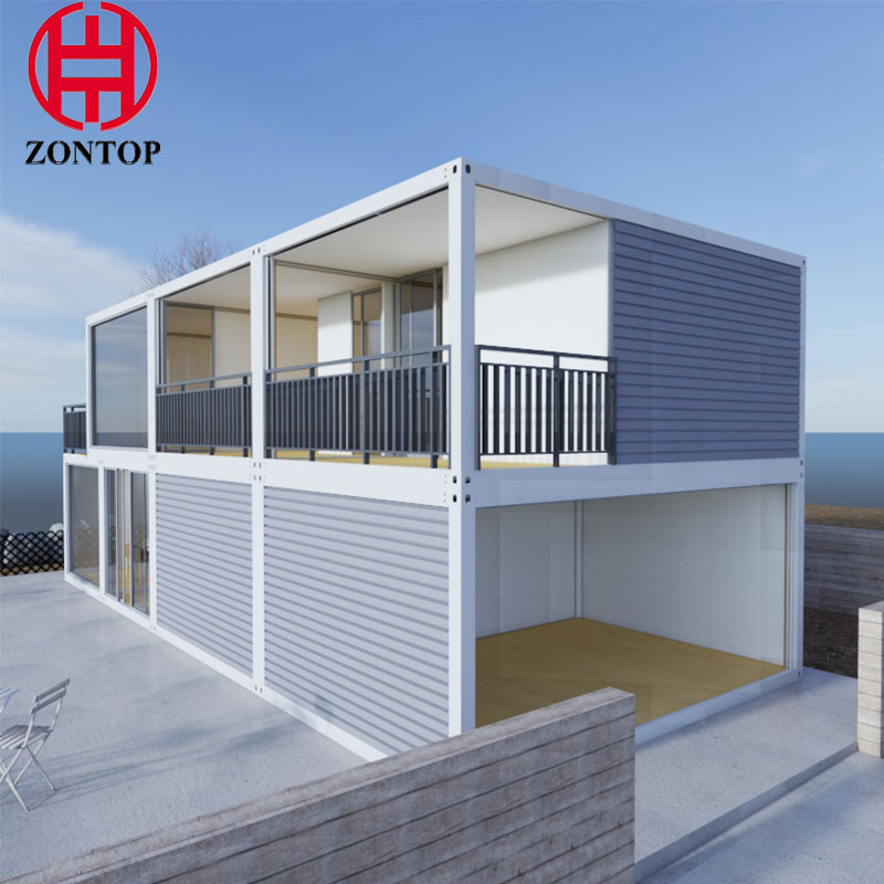 China New Design Prefab 40FT Popular 2 Story Modular Eco Friendly One Bedroom Container Home