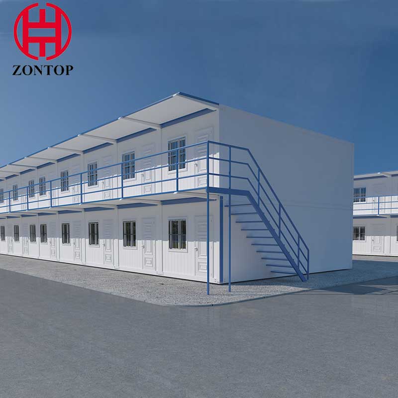 Steel Structure Framed Commercial Office Building Flat Pack Prefab Construction Container House